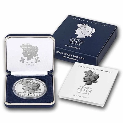 2025-S Silver Peace Dollar Proof (Box & COA) - Image 1 of 4