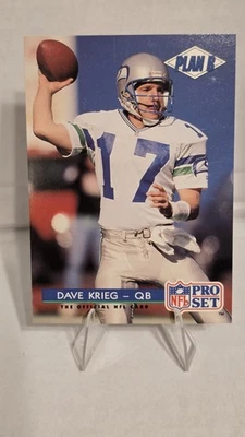 1992 Pro Set - Plan B Dave Krieg #330 - Seattle Seahawks - Image 1 of 2