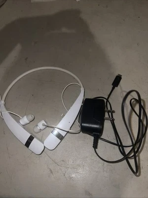 Original LG Tone Pro HBS 760 Premium  Stereo Bluetooth Headset WHITE - Image 1 of 3