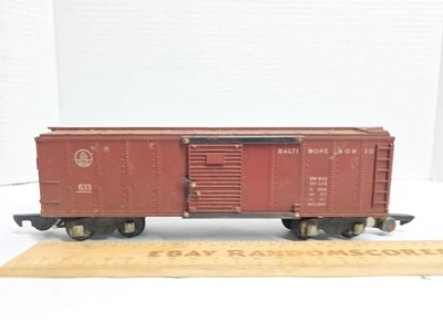 American Flyer 633 S Gauge Brown B&O Box Car Baltimore & Ohio No Box - Image 1 of 4