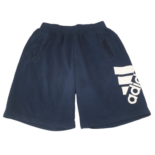 Pantaloncini sportivi Adidas blu navy con coulisse tasche Regno Unito uomo S W30 ZZ733