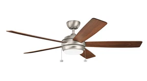 Kichler 330180NI Starkk 60" LED Ceiling Fan in Brushed Nickel - Picture 1 of 2