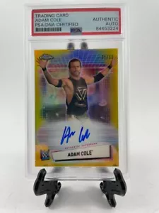 WWE 2021 Topps Chrome Adam Cole Autograph Card #21 Of 50 Signed PSA DNA - Picture 1 of 2