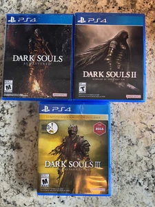 Dark Souls Trilogy PS4 Sony PlayStation 4 Open box in mint condition All DLCs US - Picture 1 of 2