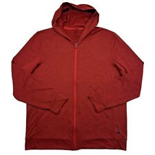 Nike Men's Yoga Training Dri-FIT Full Zip Hooded Jacket Size Large Red Comfort