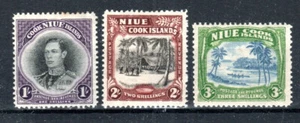 New Zealand - Niue 1933 set SG 75-77 MH - Picture 1 of 1