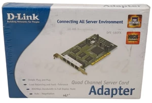 Carte adaptateur serveur quad-canal D-Link DFE-580TX neuve scellée prix TVA incluse - Photo 1/2
