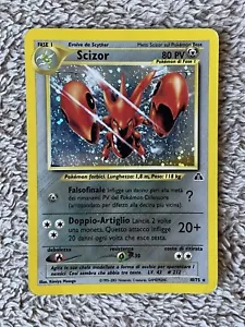 SCIZOR 10/75 NEO DISCOVERY RARE HOLO POKÉMON CARD - Imagen 1 de 13