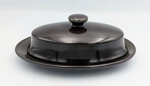 Franciscan Madeira Covered Butter Dish with Lid Green & Brown Earthenware - Picture 1 of 4