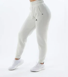 NEW ALPHALETE Women's ELMTS Relaxed Cuffed Jogger -Oyster Grey Size S BB2/2 - Picture 1 of 7