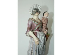 Meißen Porzellanfigur Figur GNAGA aus der Serie Commedia Dell’Arte nach 1850 - Bild 1 von 11