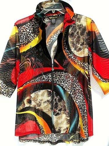 VALENTINO VALENTINA GIACCA STRASS TRASPARENTE MED TIGRESS