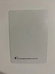 White Blank Custom Card - Expansion #6 - Cards Against Humanity Card Game - Picture 1 of 2