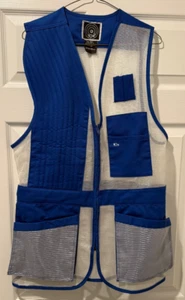 VTG 10x Vest Adult Medium/Regular Blue Mesh Hunting/Shooting Sport Clothing - Picture 1 of 14