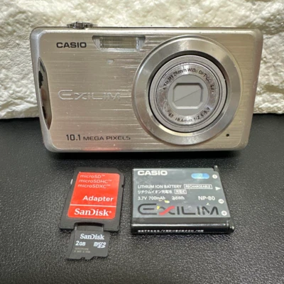 CASIO EXILIM ZOOM EX-Z270 Gold 10.1MP Compact Digital Camera From Japan Used - Image 1 of 4