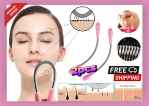 2 pz epilatore molla rimozione capelli filettatura viso bacchetta bastoncino donna Regno Unito - Foto 1 di 5