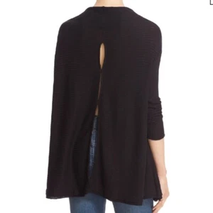 Top Pullover Free People We The Free para Mujer Amante Acanalado Espalda Dividida Negro Talla S - Imagen 1 de 10