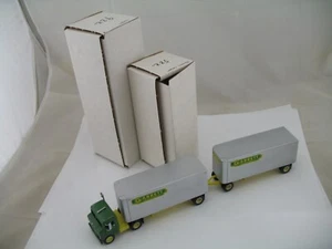 DeHanes Model Truck: Kenworth 922 Tractor w/ Garrett Trailers, Boxes - Picture 1 of 21