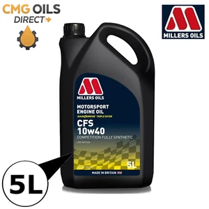 MILLERS OILS CFS 10W40 FULLY SYNTHETIC NANODRIVE RACE ENGINE OIL-5L - Picture 1 of 1
