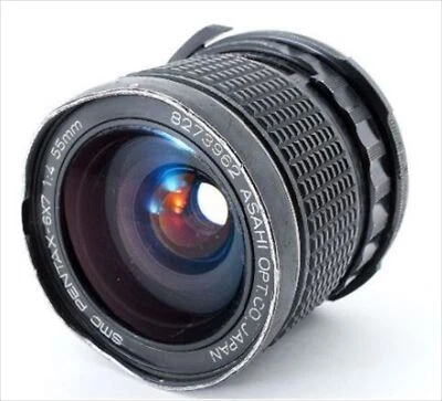 Objetivo Gran Angular PENTAX SMC 6x7 55mm F4 Usado Funciona Hecho En Japón - Imagen 1 de 4