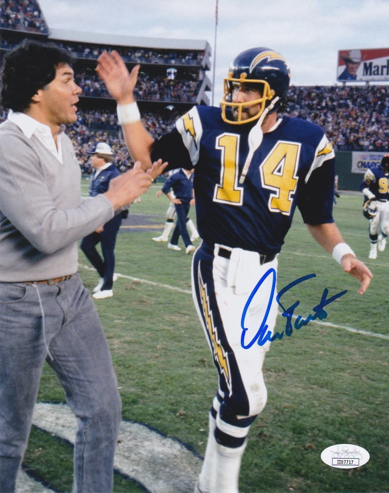 DAN FOUTS Signed Autograph Auto 8x10 Picture Photo San Diego Chargers JSA COA - Image 1 of 1