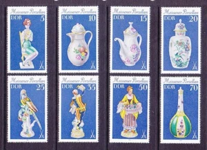 Germany DDR 2049-56 MNH 1979 Meissen Porcelain & Hallmark Full 8 Stamp Set VF - Picture 1 of 1