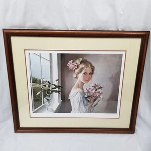 Vintage Pati Bannister April Light Glass Framed Matted Signed Numbered 273/950 - Picture 1 of 12