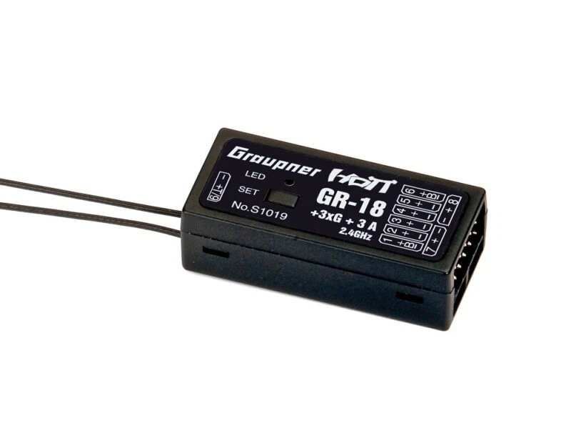 Graupner GR-18 + 3XG + 3A HoTT - 2.4 GHz Empfänger 9 Kanäle #S1019 - Bild 1 von 1