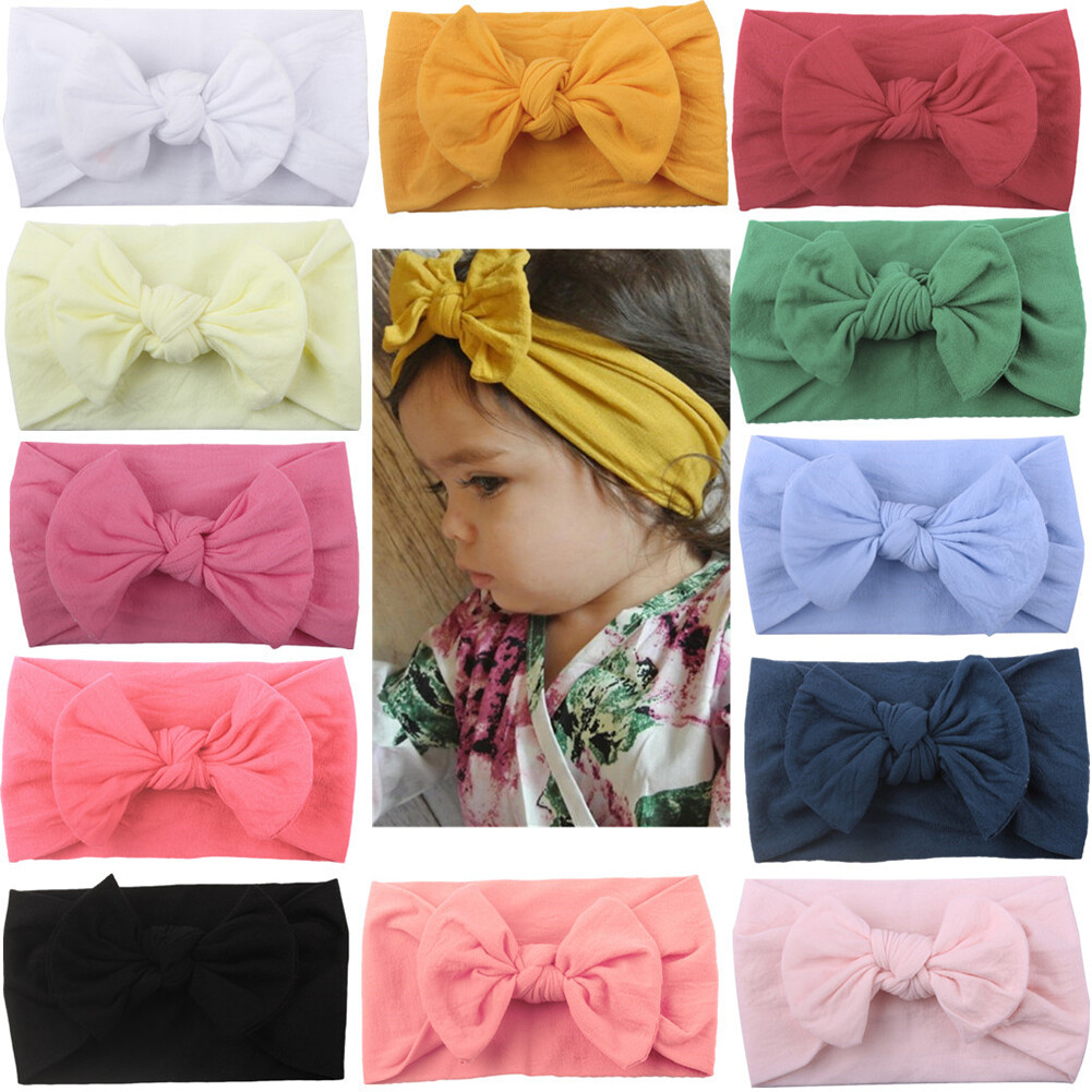 Marionette E Burattini Fascie Per Capelli Con Fiocco A Coniglietto Per Bambini - Turbante Nodo, Nylon, Per Tutti I Capelli Fasce Capelli Coniglietto - Foto 6
