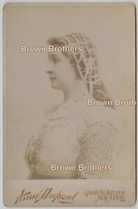 1890 Metropolitan Opera American Soprano Emma Eames Cabinet Photos #1 (2) Dupont