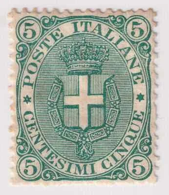 Estampilla Italia Scott #67 5c "Armas de Saboya" como nueva OG H CV $500 Foto 1 de 2