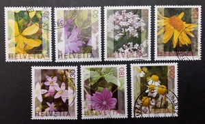 SWITZERLAND 2003 MEDICINAL PLANTS FINE USED SET OF 7 CAT £25 - Picture 1 of 1
