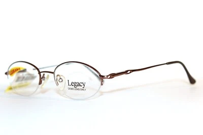 NEW LEGACY WR 5001 TP BROWN SEMI RIMLESS WOMENS EYEGLASSES RX FRAMES50-17-135MM - Image 1 of 4
