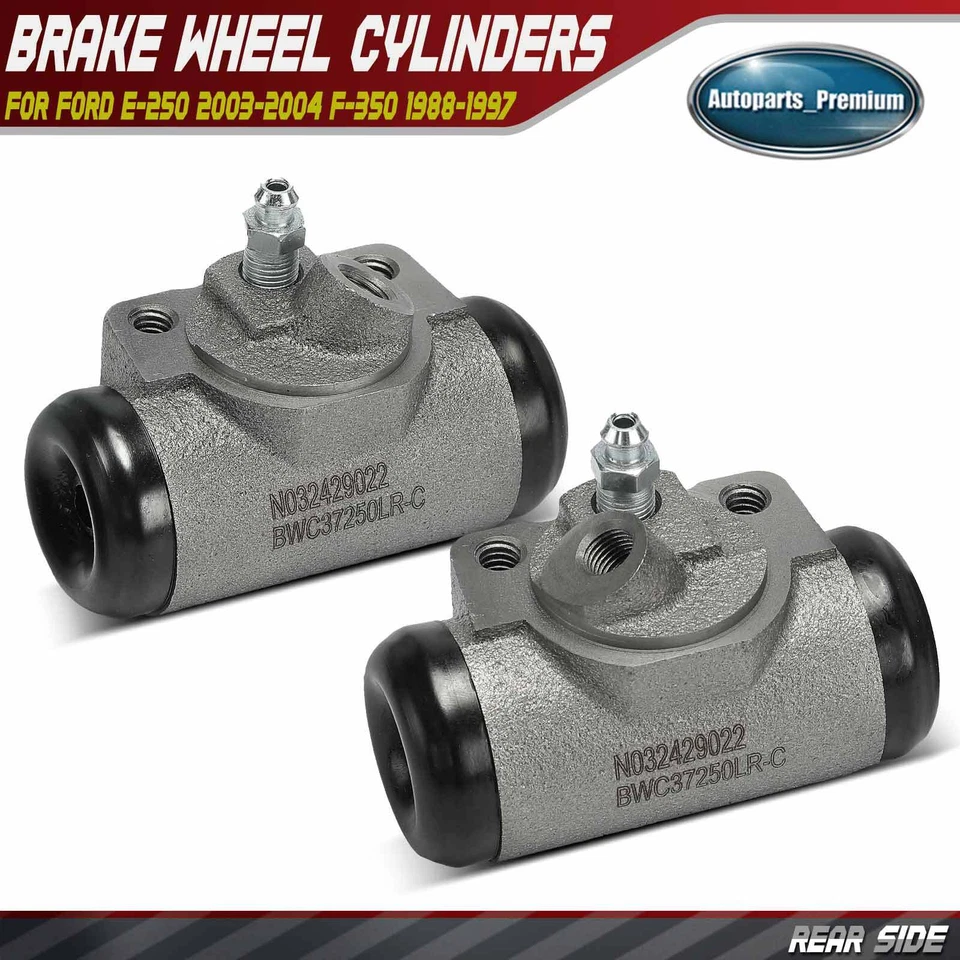 2x Cilindros de rueda de freno de tambor lateral trasero para Ford E-250 2003-2004 F-350 1988-1997 Foto 1 de 4