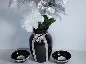 3 Piece Home Decorative Candleholder Vase Display Centerpiece Table Setting DIY - Picture 1 of 16