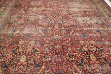 13.10x9.11 HANDMADE ANTIQUE  RUG  MASTERPIECE ONE OF THE KIND %100 WOOL