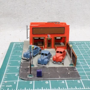 Spur HO 50er Jahre Gebrauchtwagen Konvolut Modelleisenbahn Anlage Gebäude - Bild 1 von 7