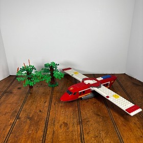 Lego City Fire Plane Rescue Set 4209 W/ Trees Incomplete Parts