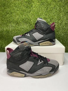 Air Jordan 6 Bordeaux Retro Size 9.5 Mens Grey Black Sneakers 2021 CT8529-063 - Picture 1 of 9