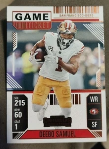 Deebo Samuel 2024 Panini Contenders #87 Bronze Game Ticket 49ers - Bild 1 von 2