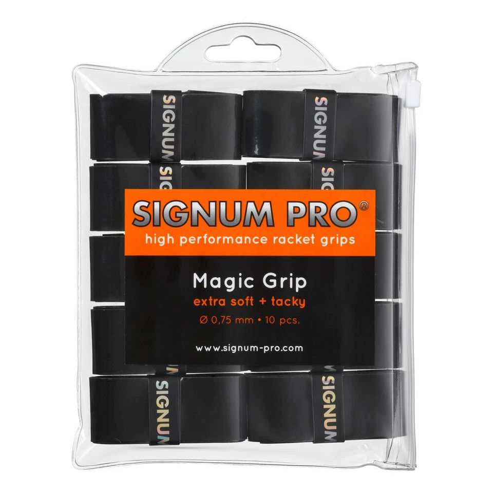Signum Pro Magic Grip Tennisovergrip Tennis 10er Pack schwarz