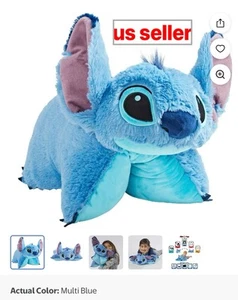 Disney Stitch Pillow Pet Plush Pillow Lilo & Stitch 16" Adjustable Soft Toy - Picture 1 of 6