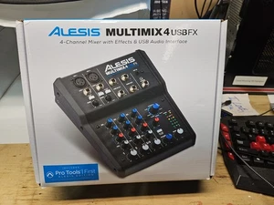Alesis MULTIMIX 4 USB FX 4-Channel Mixer with Effects & USB Audio Interface - Picture 1 of 6