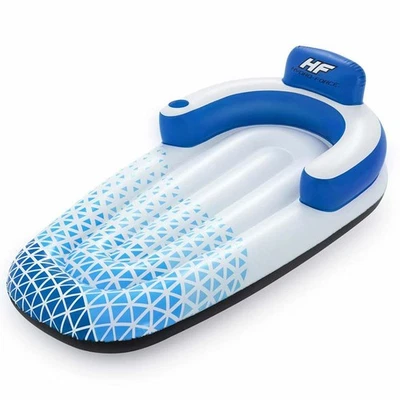 Luftmatratze Poolliege Indigo Wave Wasserliege für Pool Bestway Hydro Force Blau - Bild 1 von 4