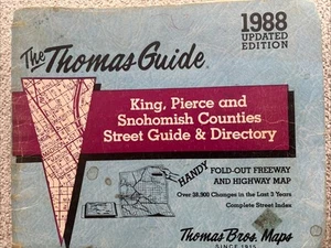 The Thomas Guide 1988 King Pierce Snohomish Counties Street Guide And Directory - Picture 1 of 4