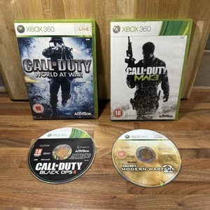 Call of Duty Xbox 360 Bundle World At War, Modern Warfare 2 And 3, Black ops 2 - Picture 1 of 10