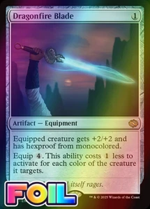 x1 Dragonfire Blade TDM MTG 240 FOIL RARE M/NM 1x - Bild 1 von 1