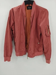 Active USA Bomber Jacket Women's Size Small Burnt Orange STYLE# J2004 - Picture 1 of 14