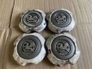Set of Genuine Vauxhall Corsa D Tigra B Alloy Wheel Centre Caps x4 4 Stud - Picture 1 of 8