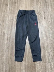 Nike Air Jordan Joggers Sweatpants Gray Boys Small 8-10 Dri-Fit - Picture 1 of 9